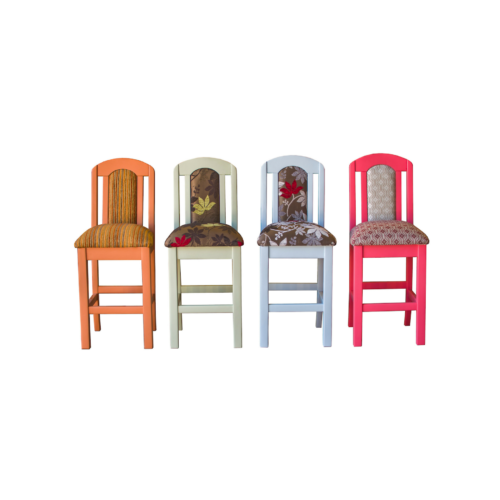 Upholstered Breakfast Nook chairs painted