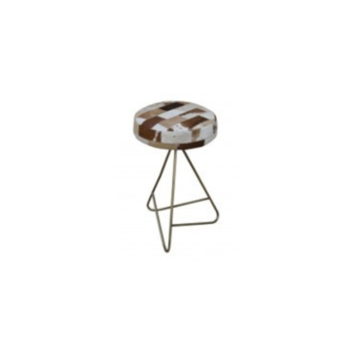 KHM887 Iron Leather Stool