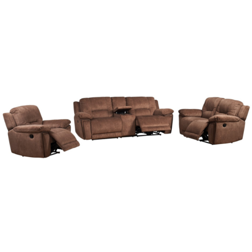 Everest 3Pce 5Act Recliner Lounge Suite